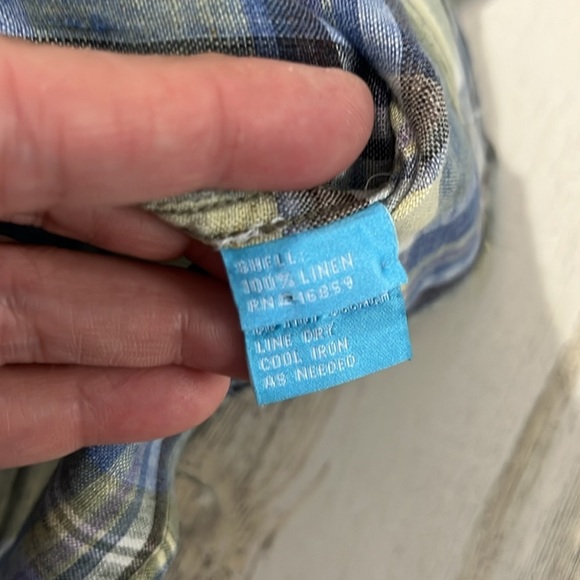 J. McLaughlin Carnegie Plain Linen Button Down Shirt Size XL - Picture 8 of 8